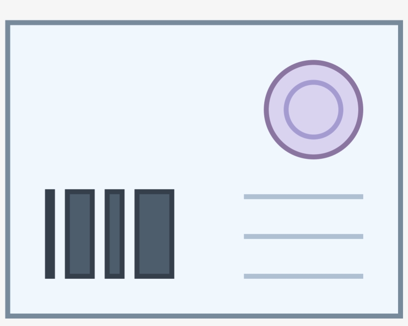 Postal Con Código De Barras Icon - Sekundäres Dickenwachstum Wurzel, transparent png #1351061