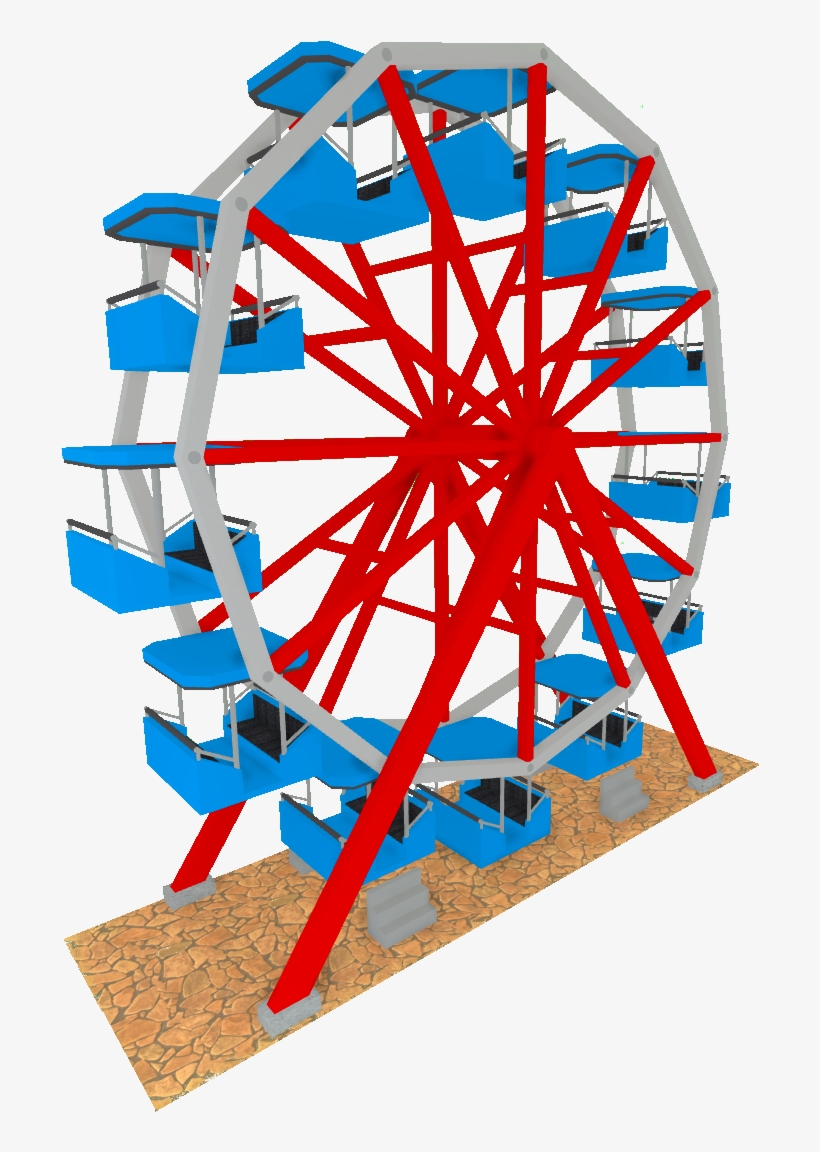 Ferris Wheel - Rollercoaster Tycoon 2, transparent png #1351141