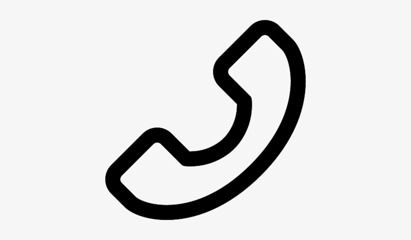 Telephone Auricular Outline Vector - Telephone, transparent png #1351269