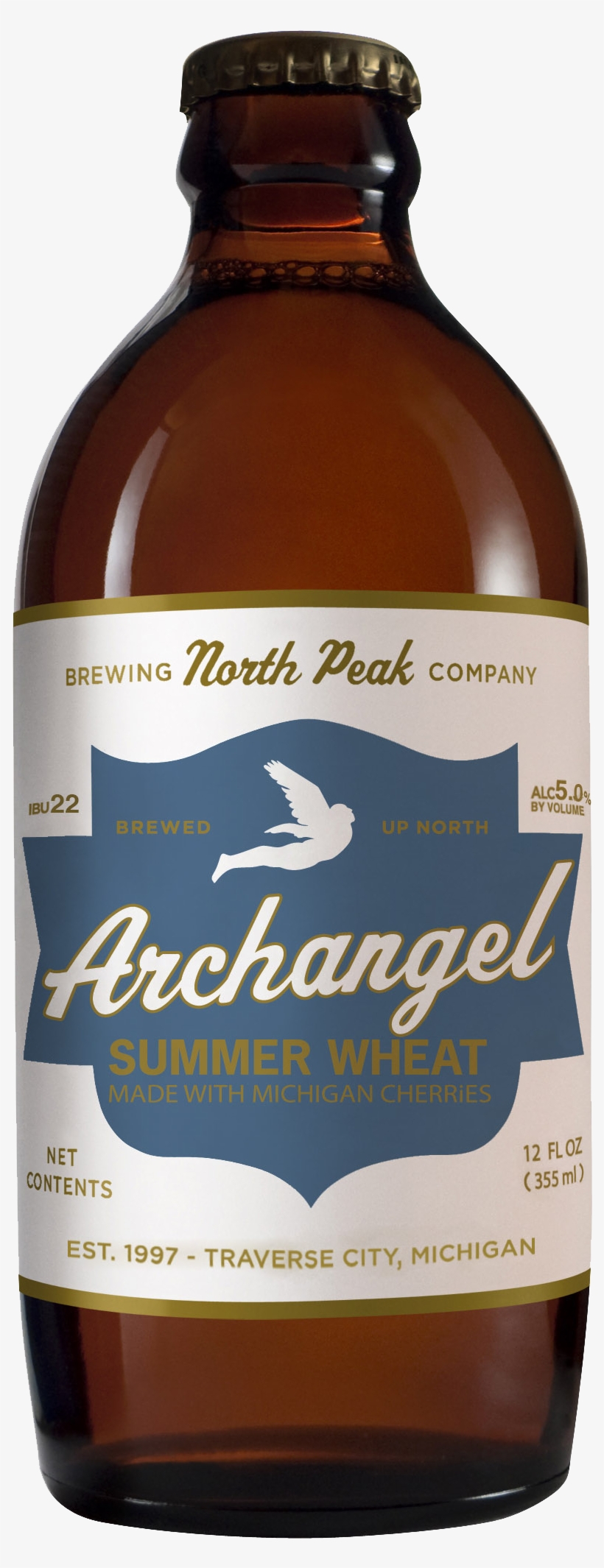 North Peak Archangel Bottle - North Peak Archangel Summer Wheat, transparent png #1351369