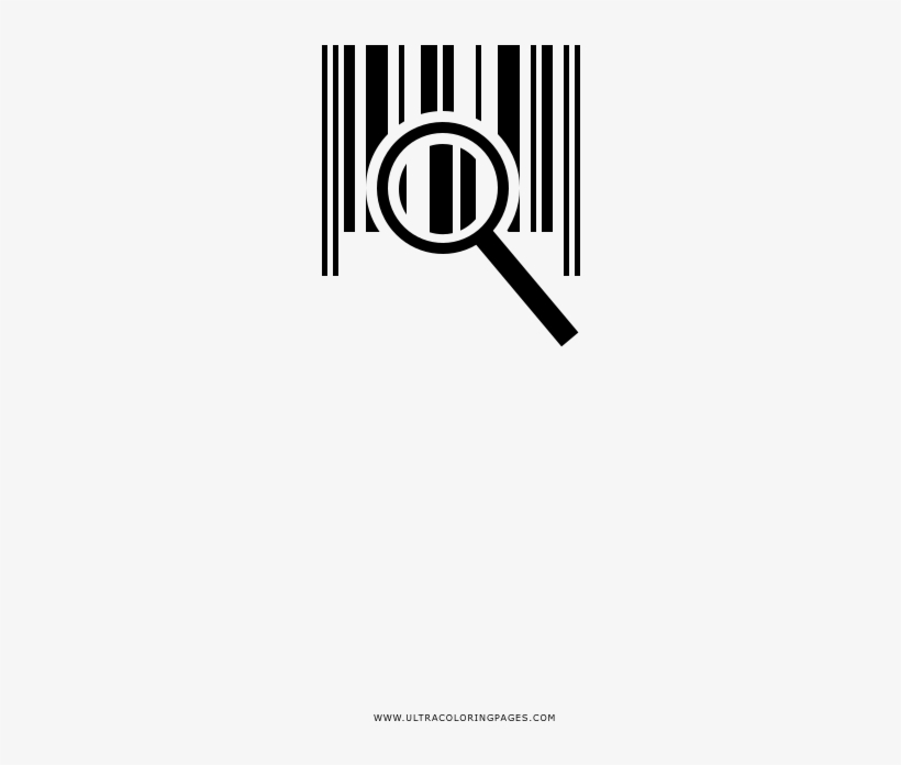 Código De Barras Página Para Colorear - Sign, transparent png #1351392