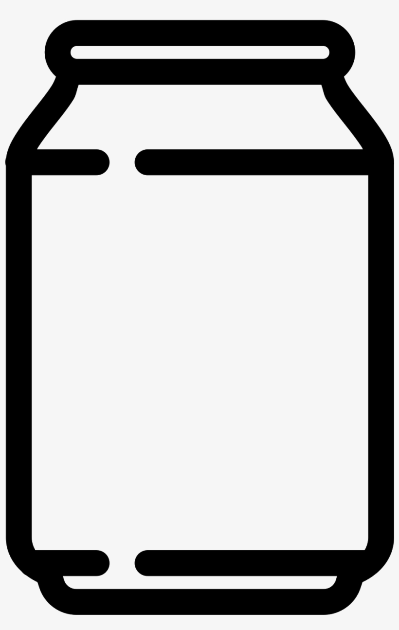 Black And White Can Icon Free Download Png And The - Icon, transparent png #1351765