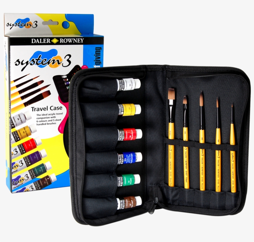 View Larger Image - Daler Rowney System 3 Acrylic Travel Case, transparent png #1351855