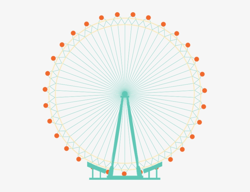 London Eye Clipart Ferris Wheel - London, transparent png #1352144