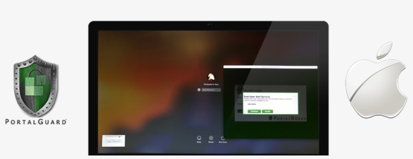 Portalguard Boosts Apple Macintosh Productivity With - Apple, transparent png #1354085