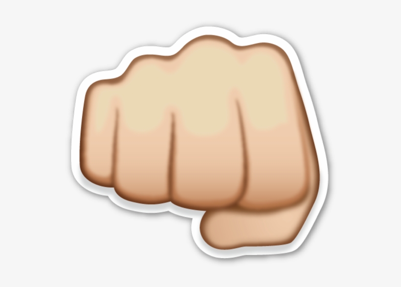 officialstars 🍀👑↗ Emoji Fist Fistbump Shape Emoji Soco Png Free