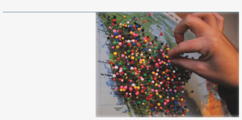 When Someone Sees A Wall Map With Pins In A Chocolate - Bead, transparent png #1354213