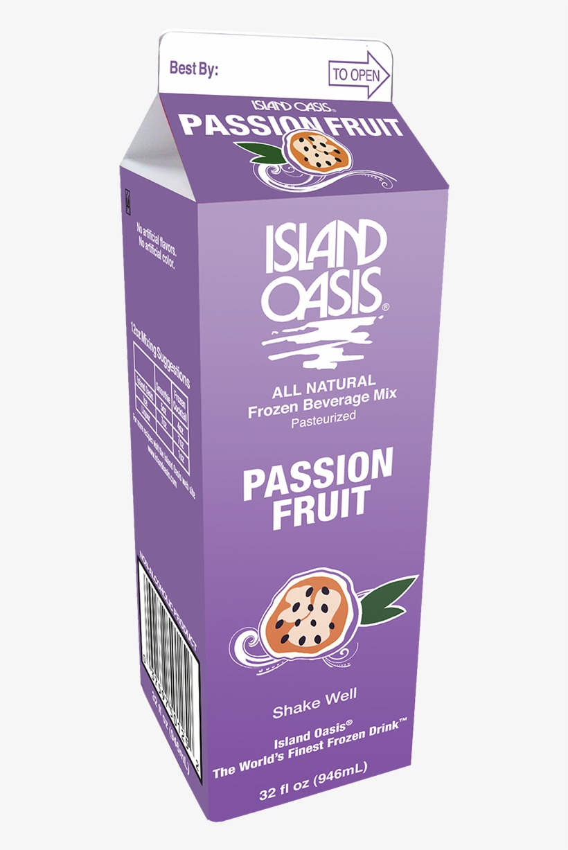 20021 Io Passion-fruit 32 Oz Carton - Island Oasis Passion Fruit Puree, transparent png #1354388