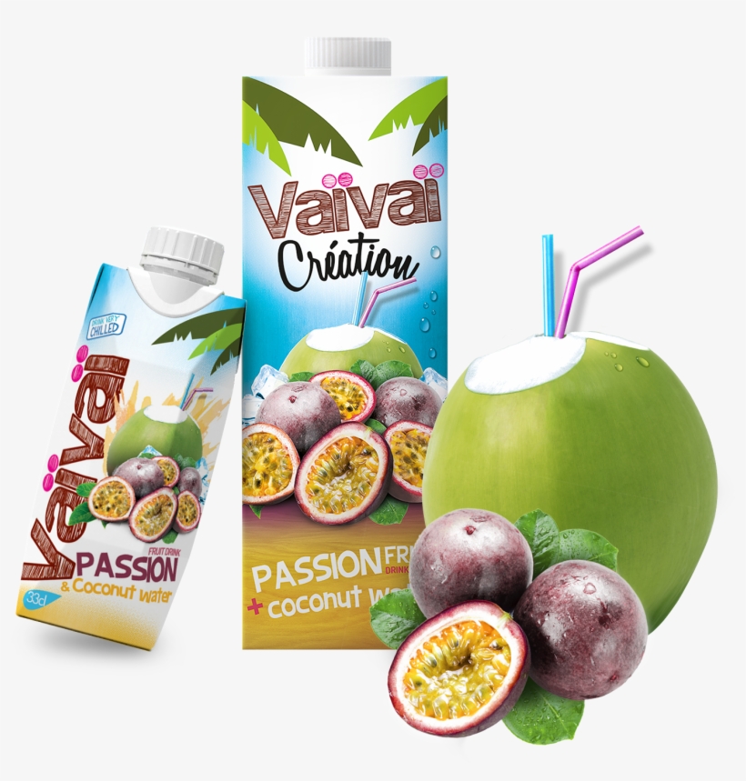 Edcpassion 1l-33cl Export - Coconut Water Passion Fruit, transparent png #1354463