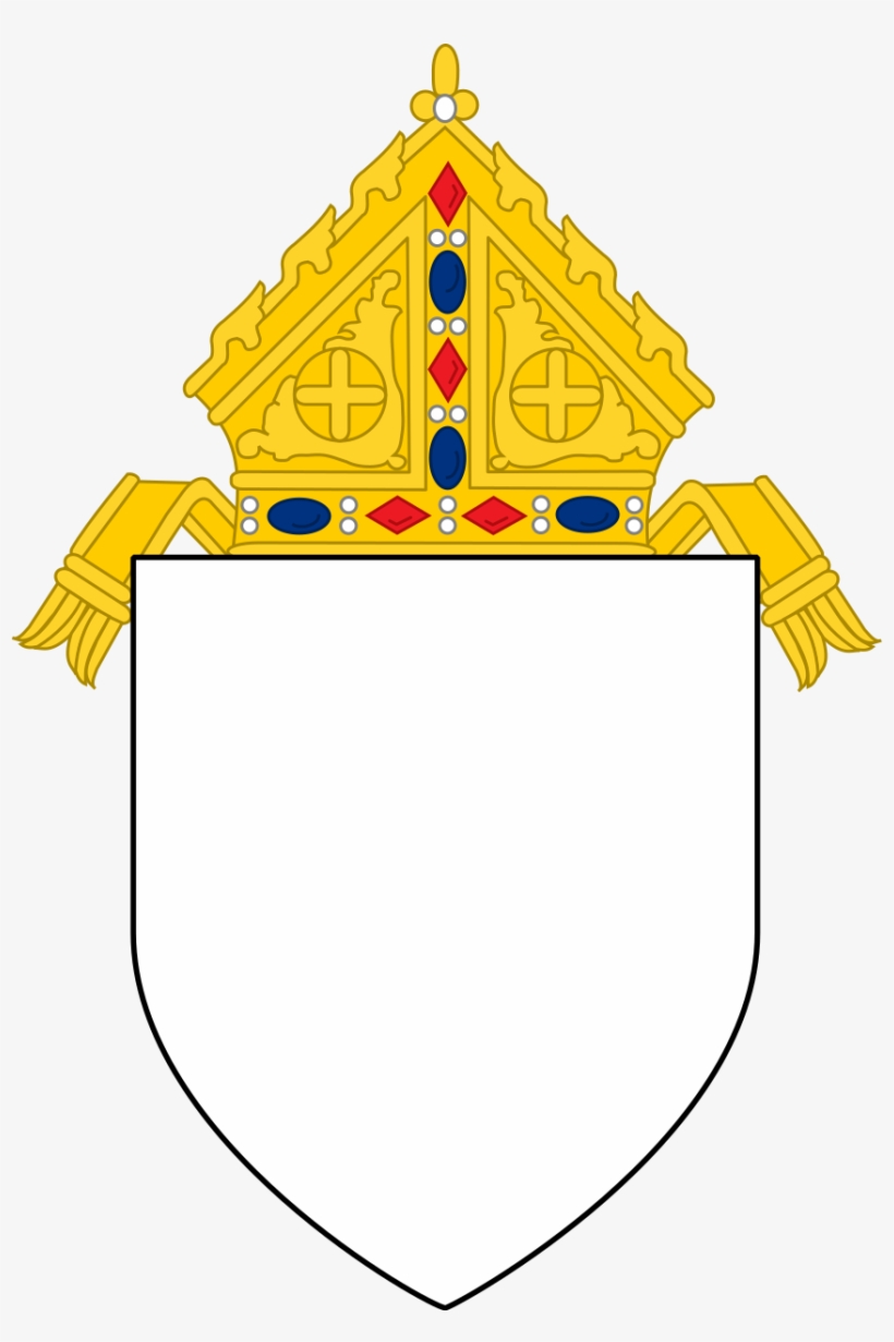 Catholic Diocese Coat Of Arms Blank - Diocese Coat Of Arms, transparent png #1354569