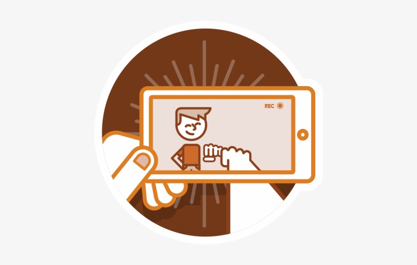 Fist Bump Your Friend Holding The Phone And Proudly - Fist Bump, transparent png #1354685