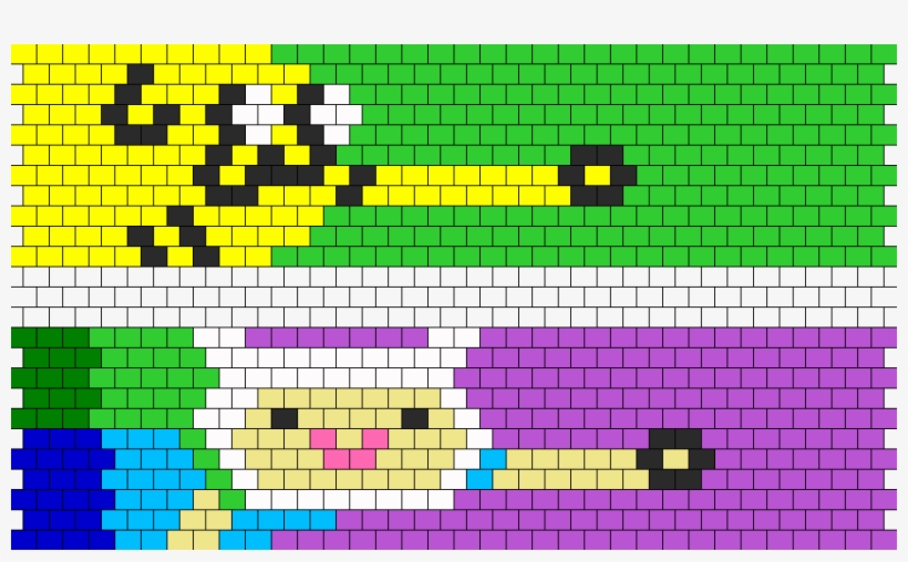 Finn And Jake Fist Bump Cuffs Bead Pattern - Fist Bump, transparent png #1354847