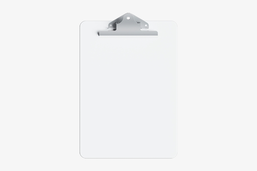 Clipboard-2 - Plastic, transparent png #1355192