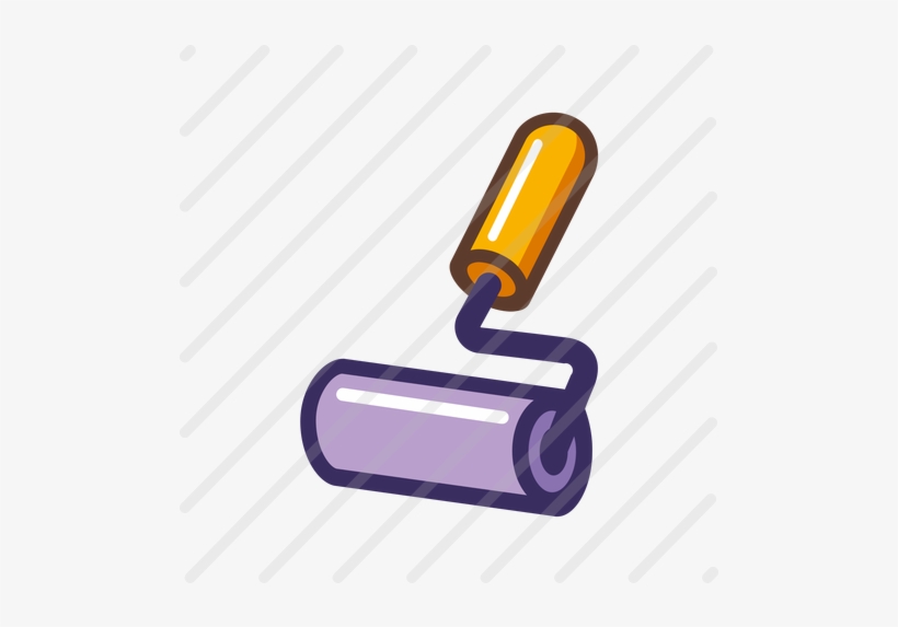 Roller Brush Icon - Graphic Design, transparent png #1355193
