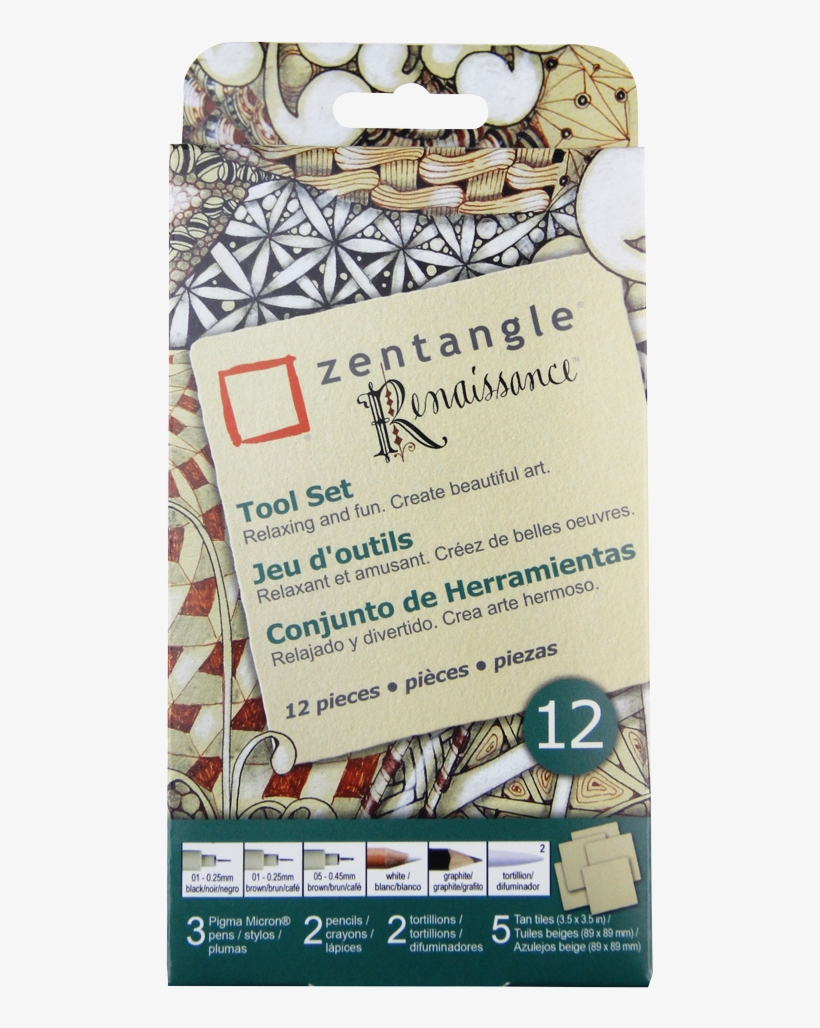 Pigma Zentangle - Sakura Pigma Micron Zentangle, transparent png #1355252