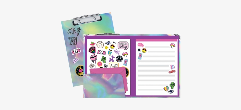 Holographic Clipboard Set - Iscream Holographic Clipboard Set, transparent png #1355271