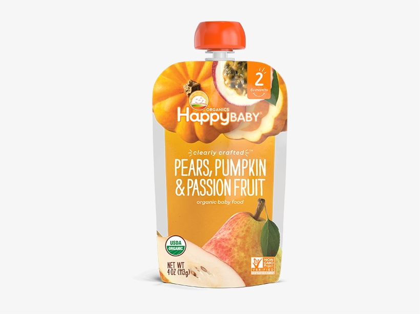 Happy Baby Organics Pears, Pumpkin & Passion Fruit, transparent png #1355519