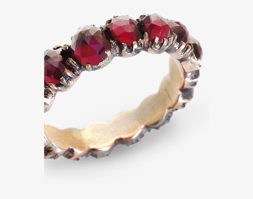 At The Beginning Of The 17th Century, Crude Bohemian - Bohemian Garnet Jewelry Prague, transparent png #1355540