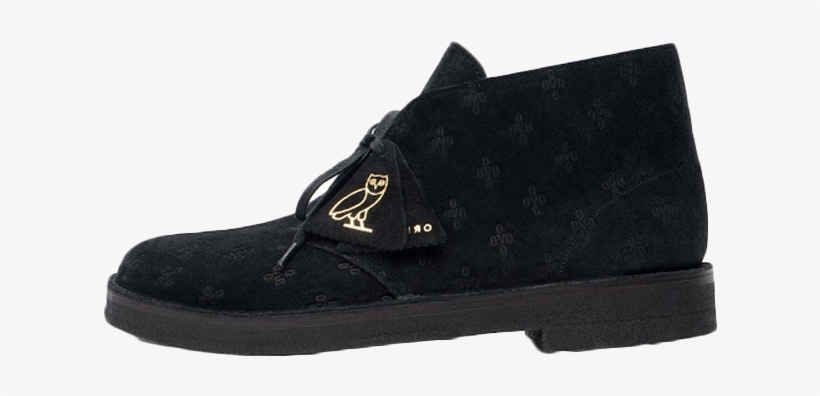 36 Ovo X Clarks Desert Boot Black Uk True Dd/mm/yyyy - Ovo X Clarks Desert Boots, transparent png #1355910