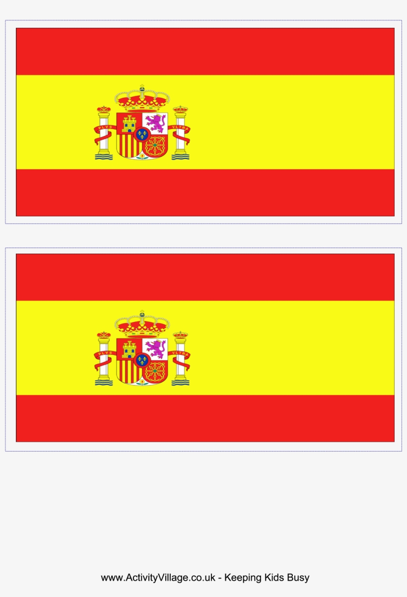 Download This Free Printable Spain Template A4 Flag, - Skin Decal Wrap For Kobo Arc 7 Inch Ereader Tablet, transparent png #1355937