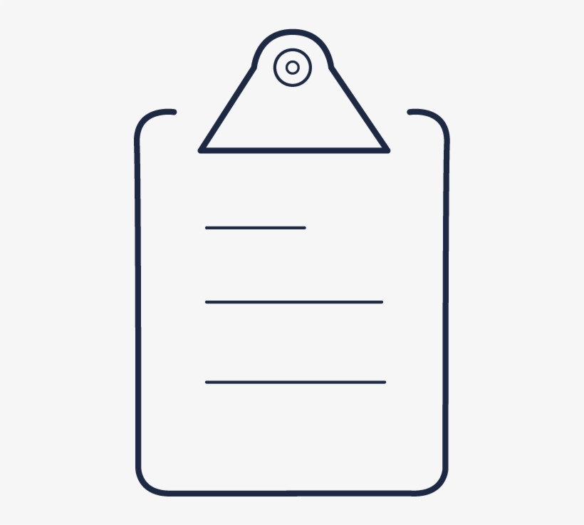 Clipboard Dark Blue - Paper Product, transparent png #1355938