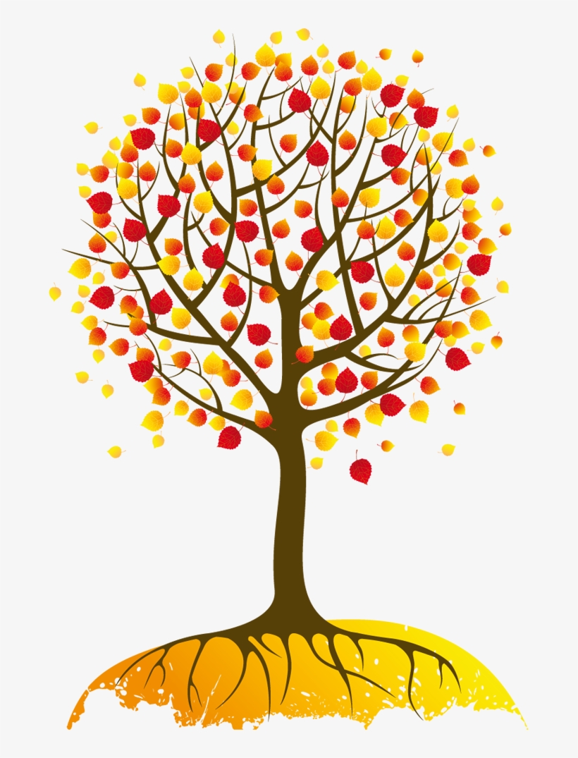 Autumn Trees Vector Png, transparent png #1356073