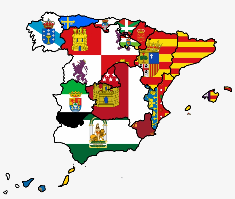 Ocspanish Flag - Flags Of Spain Regions, transparent png #1356383