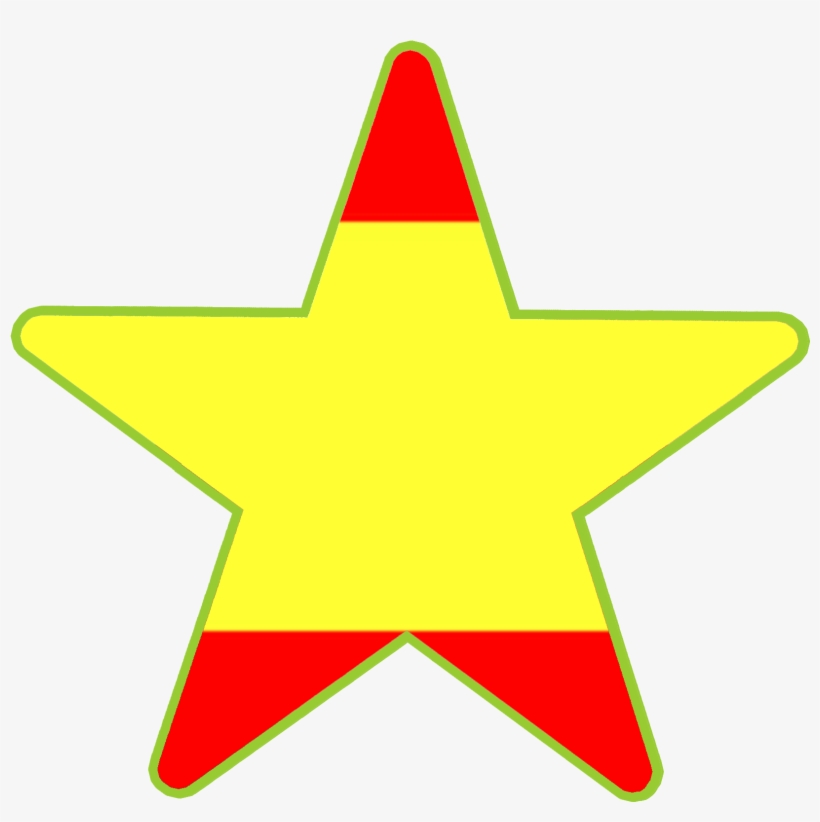 Connections Star Languages Spanish Flag - Circle, transparent png #1356506