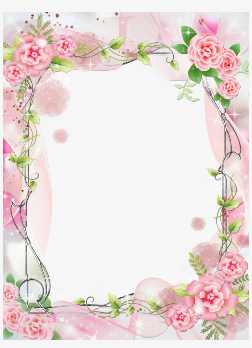 Romantic Frame Png Clipart Picture Frames Garden Roses - Cute Photo Frame Png, transparent png #1356536