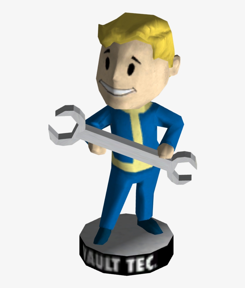 Bobblehead - Vault Boy Bobblehead Luck, transparent png #1356625
