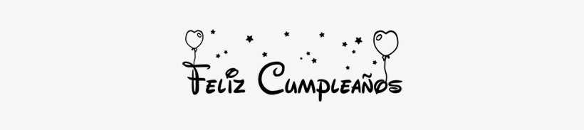 Texto Feliz Cumpleaños - Feliz Cumpleaños Letras Png, transparent png #1356900