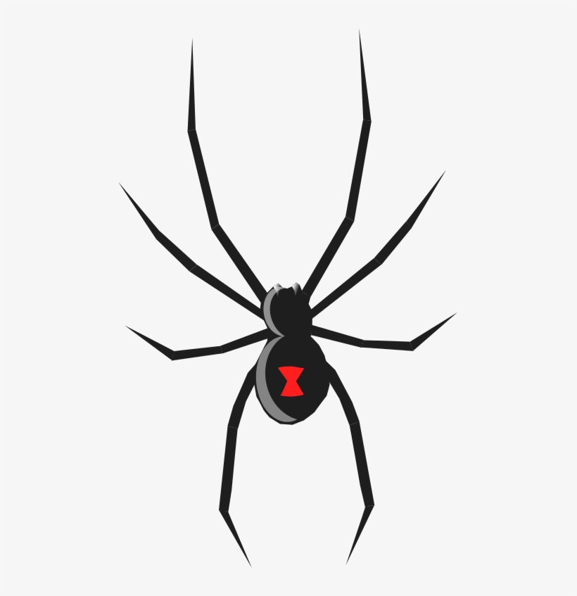 Free Spider Clip Art Pictures - Black Widow Clip Art, transparent png #1356982