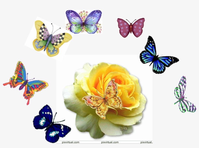 Mariposas - Good Night Images Beautiful Roses, transparent png #1357228