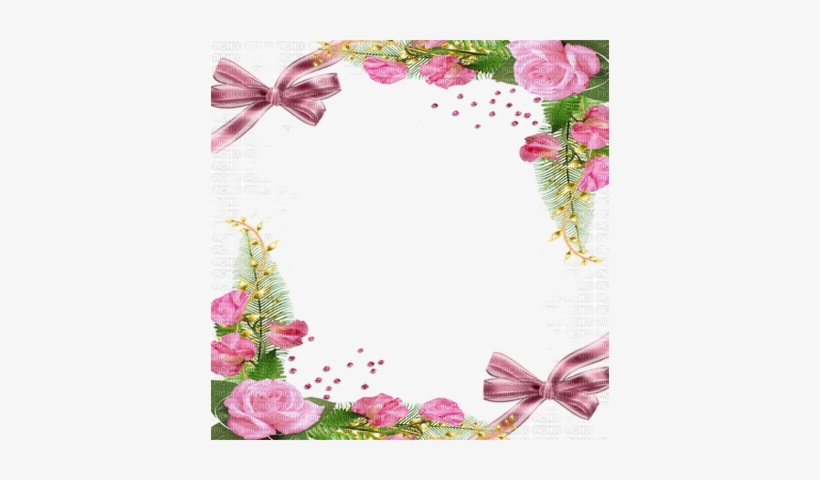 Cadre Pink Rose Frame Roses Pink - Roses Frame, transparent png #1357285