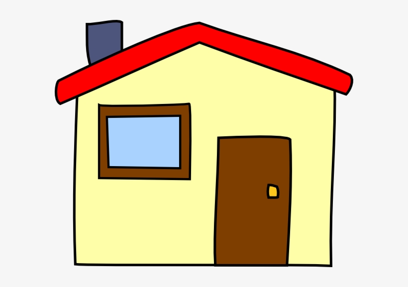 Clipart Info - Simple Cartoon House, transparent png #1357689