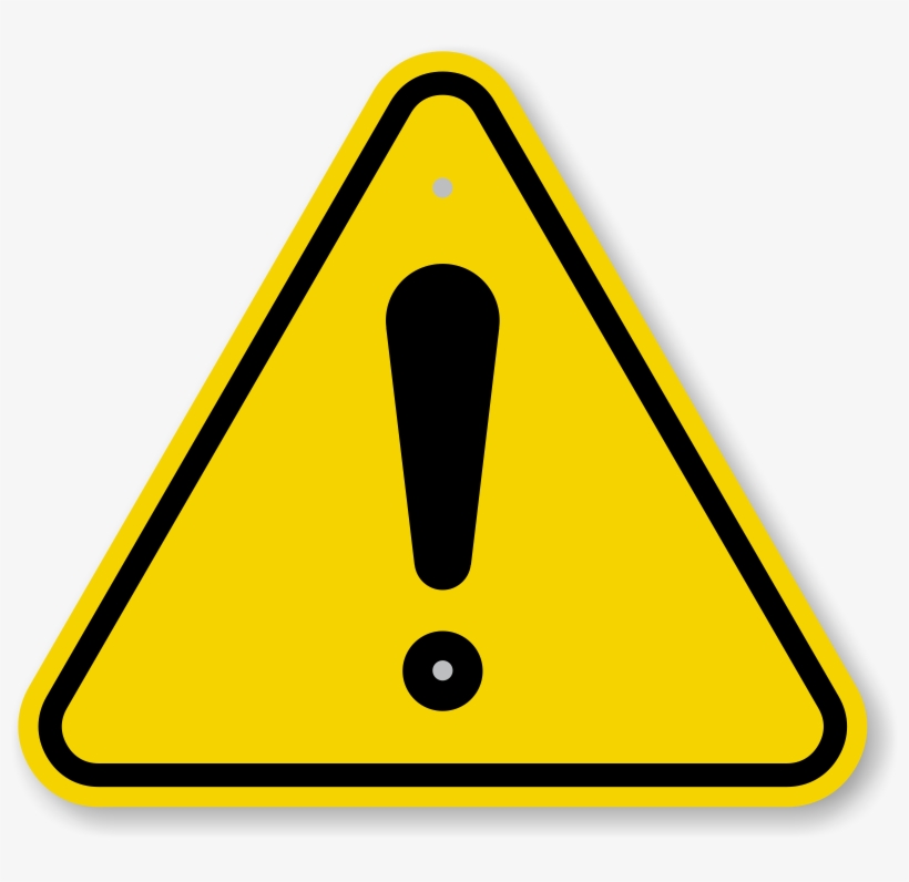 Iso Triangle Warning Sign - Placa De Perigo Png, transparent png #1357929