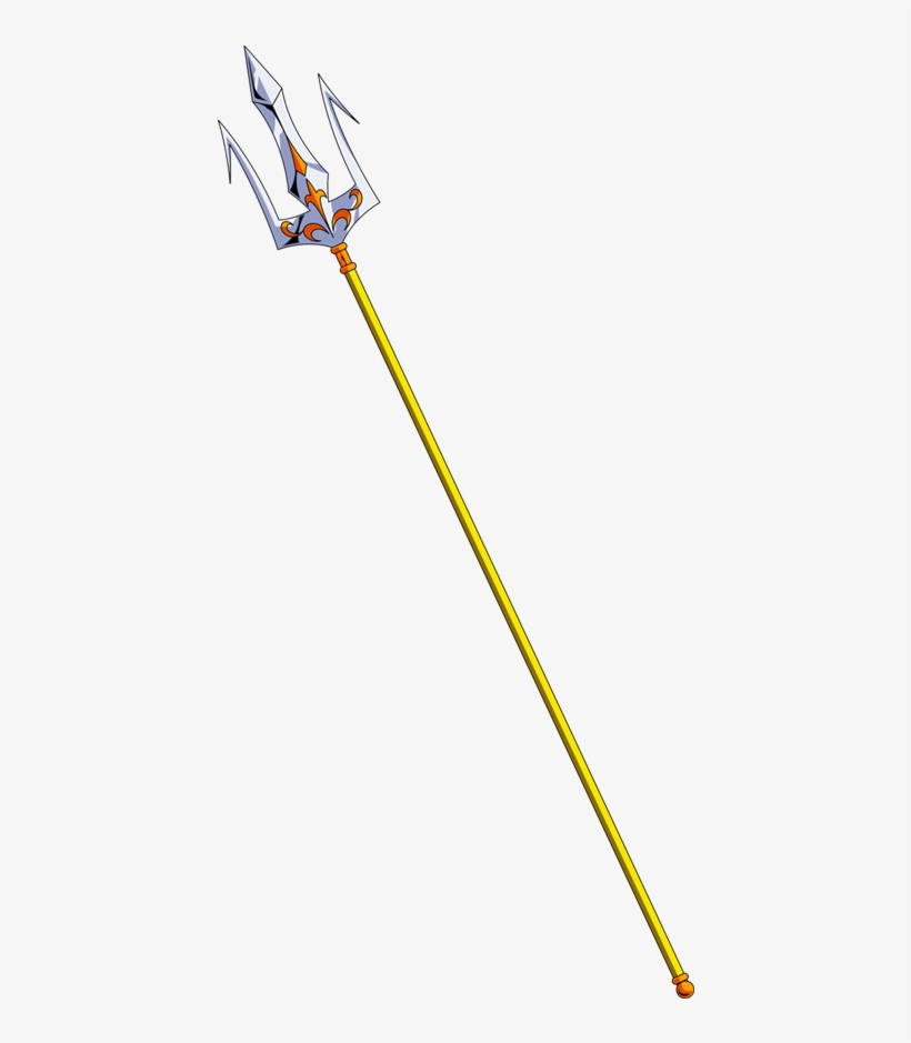 Poseidon Trident - Amber, transparent png #1358248