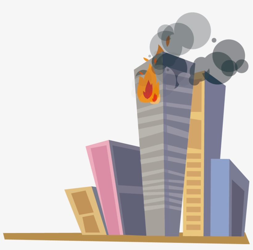 Building On Fire Png Banner Free - Building On Fire Png, transparent png #1358318