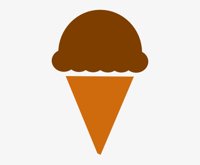 Ice Cream Silhouette Clip Art At Clker - Ice Cream Scoop Cartoon, transparent png #1358379