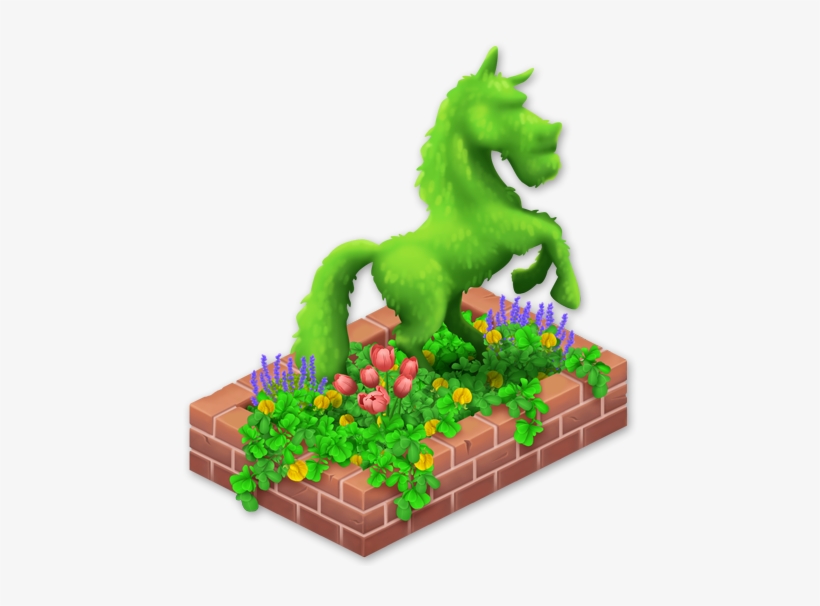 Horse Topiary - Hay Day Green Horse, transparent png #1358463