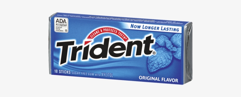 Original Gum - Trident Gum, transparent png #1358837