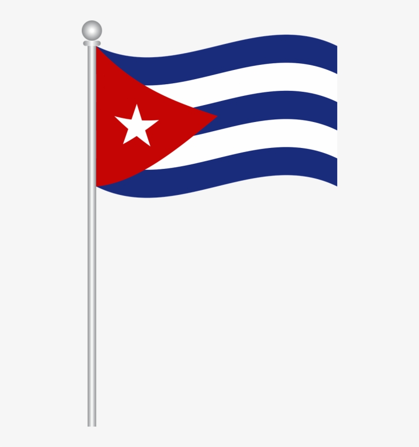 Flag Of Cuba,flag,cuba,world Flags,free Vector Graphics,free - Cuban Flag Clip Art, transparent png #1359075
