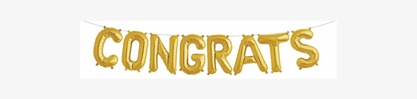 Gold Congrats Balloon Kit Available At Shop Sweet Lulu - Congrats Balloon, transparent png #1359895