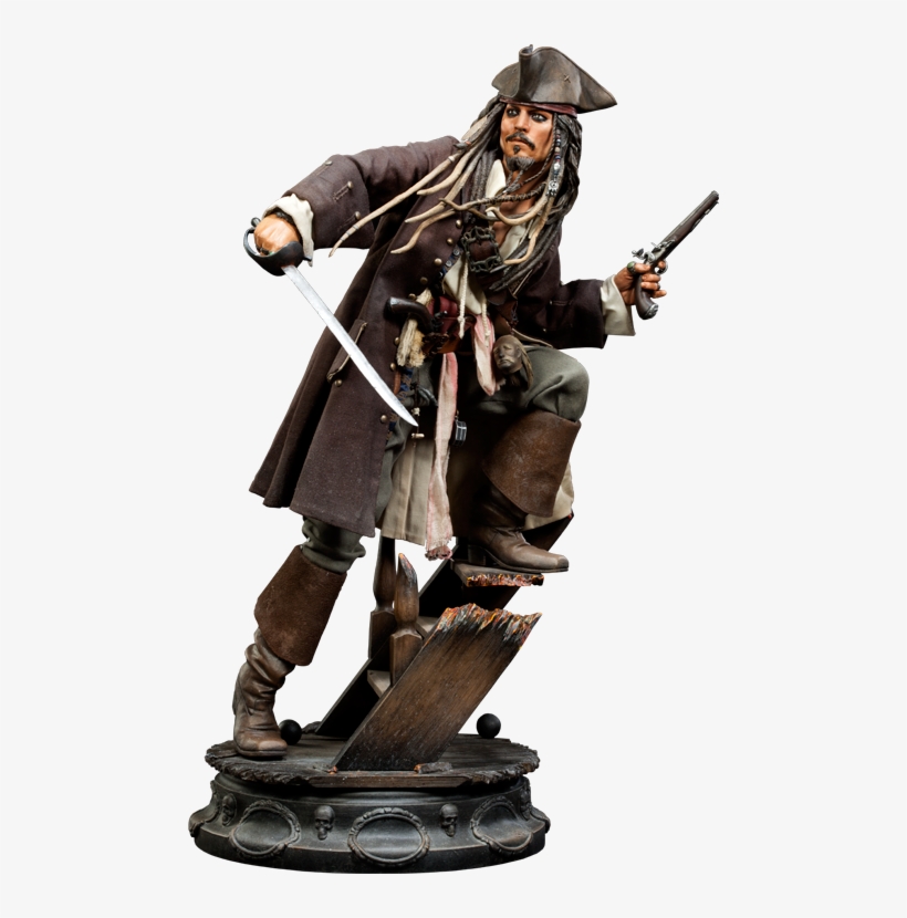 Jack Sparrow Png Image Background - Captain Jack Sparrow Statue, transparent png #1359897