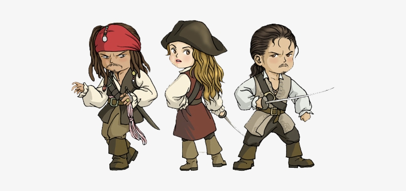 Baby Jack Sparrow - Cartoon Pirates Of The Caribbean, transparent png #1359919