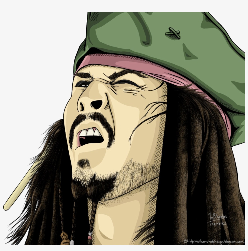 Jack Sparrow Png Picture - Jack Sparrow Cartoon Drawing, transparent png #1360281