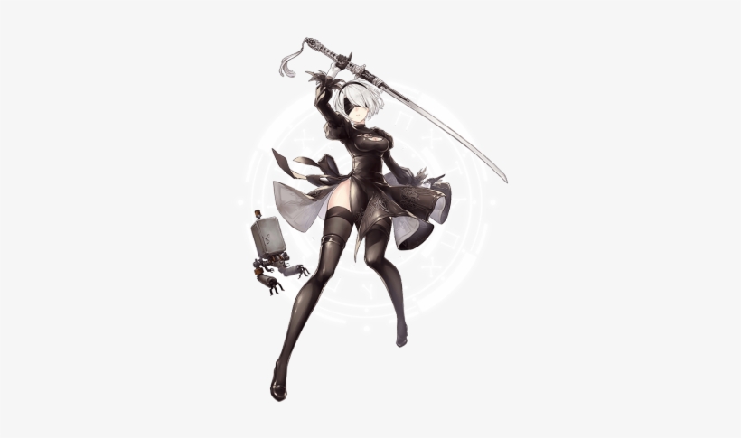 Portrait 2b Breaker - Sinoalice 2b, transparent png #1360385