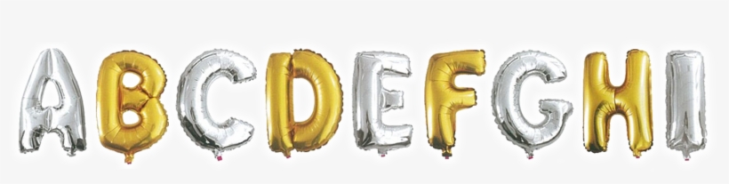 Metallic Silver Or Gold Alphabet - Artwrap G Foil Balloon, transparent png #1360482