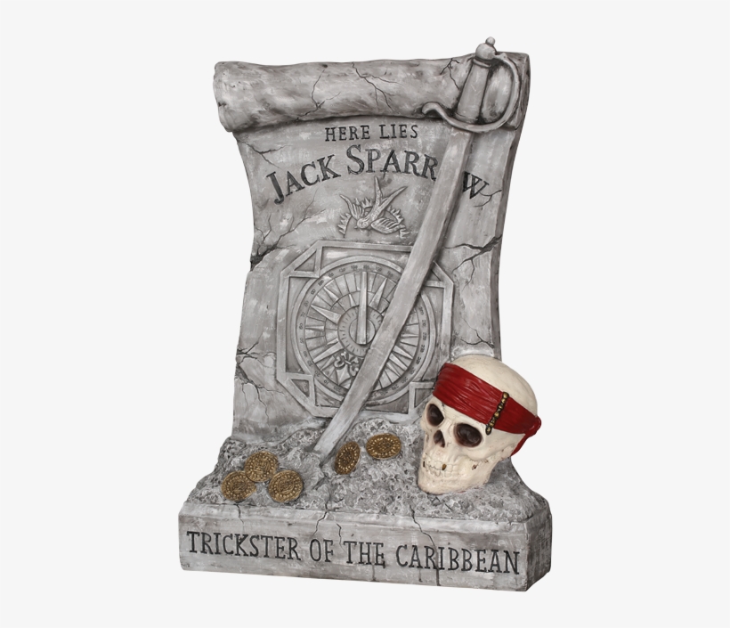 Jack Sparrow Deluxe Resin Tombstone - Jack Sparrow, transparent png #1360652