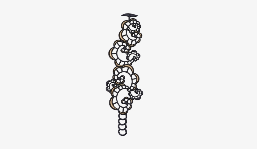 Japanese Flower Bracelet, Black & Olive - Bracelet, transparent png #1360915